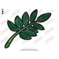 Green Branch Embroidery Design